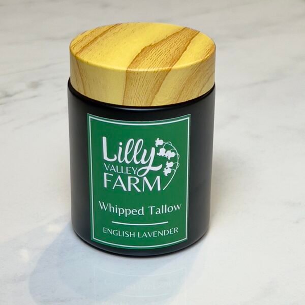 Experience the luxurious texture of whipped tallow cream, nature’s finest moisturizer! Vitamin-rich tallow blended with cold-pressed organic oils known to nourish and restore your skin’s barrier. Ingredients: grass-fed beef tallow*, organic jojoba oil, organic almond oil, argan oil, lavender essential oil (lavandula angustifolia.)