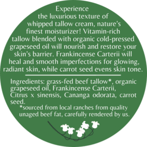 Whipped Tallow Skincare - Frankincense Radiance