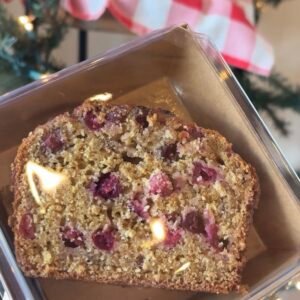 Cranberry Orange Loaf Slice